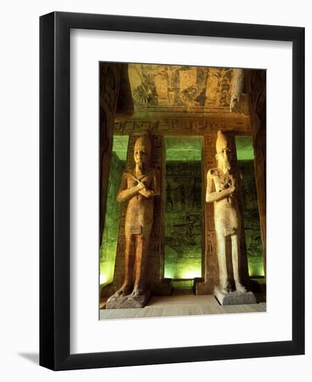 Statue at the Great Temple of Ramesses II, Egypt-Claudia Adams-Framed Photographic Print