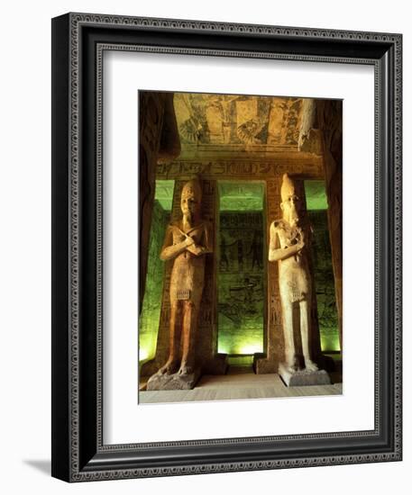 Statue at the Great Temple of Ramesses II, Egypt-Claudia Adams-Framed Photographic Print