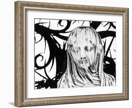 Statue at Veauce Chateau, Auvergne, France-Simon Marsden-Framed Giclee Print