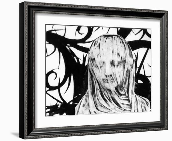 Statue at Veauce Chateau, Auvergne, France-Simon Marsden-Framed Giclee Print