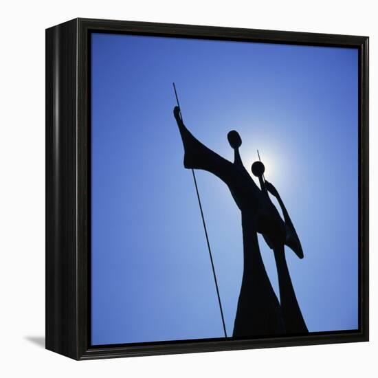 Statue, Brasilia, Brazil, South America-Geoff Renner-Framed Premier Image Canvas