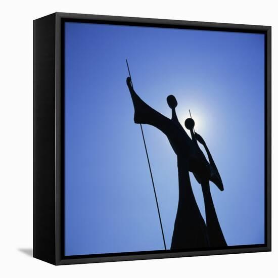 Statue, Brasilia, Brazil, South America-Geoff Renner-Framed Premier Image Canvas