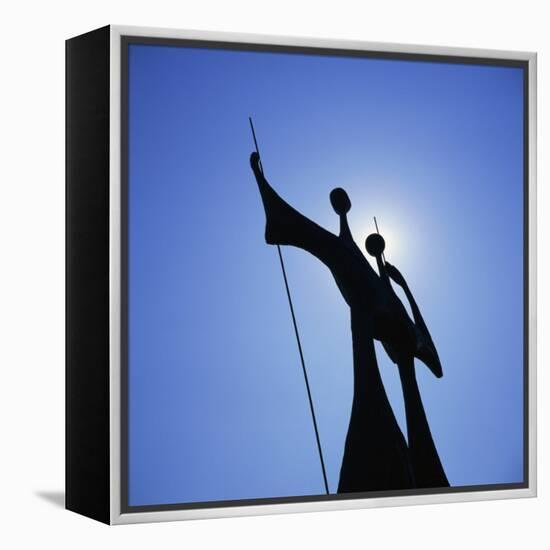 Statue, Brasilia, Brazil, South America-Geoff Renner-Framed Premier Image Canvas