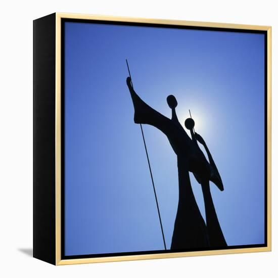 Statue, Brasilia, Brazil, South America-Geoff Renner-Framed Premier Image Canvas