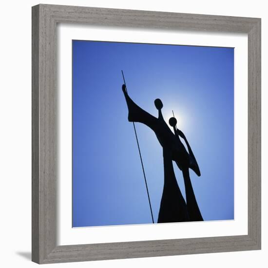 Statue, Brasilia, Brazil, South America-Geoff Renner-Framed Photographic Print