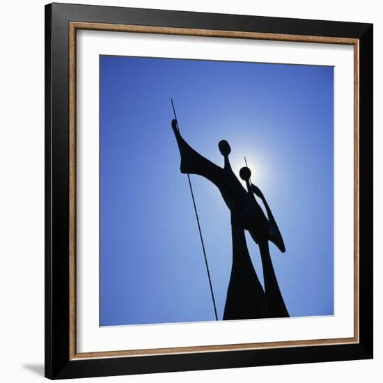 Statue, Brasilia, Brazil, South America-Geoff Renner-Framed Photographic Print