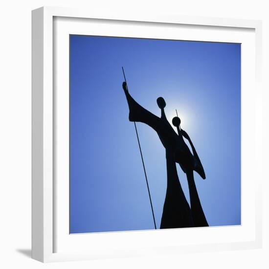 Statue, Brasilia, Brazil, South America-Geoff Renner-Framed Photographic Print