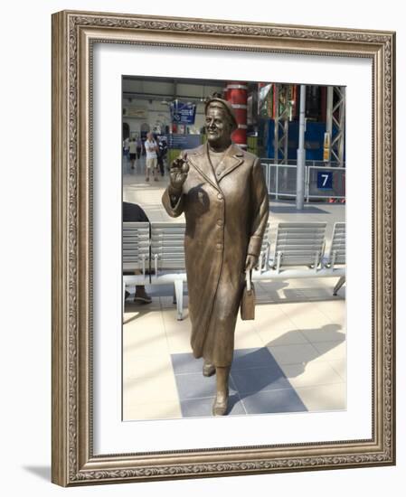 Statue by Tom Murphy of Bessie Braddock, Noted Member of Parliament for Liverpool-Ethel Davies-Framed Photographic Print