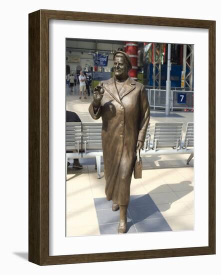 Statue by Tom Murphy of Bessie Braddock, Noted Member of Parliament for Liverpool-Ethel Davies-Framed Photographic Print