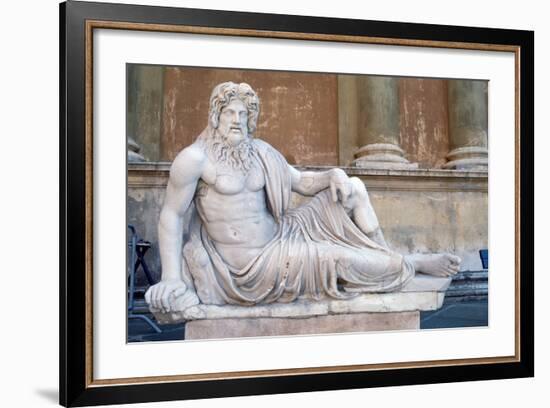 Statue, Court of the Pigna, Vatican, Rome-null-Framed Photographic Print