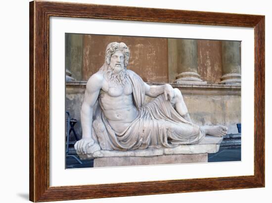 Statue, Court of the Pigna, Vatican, Rome-null-Framed Photographic Print