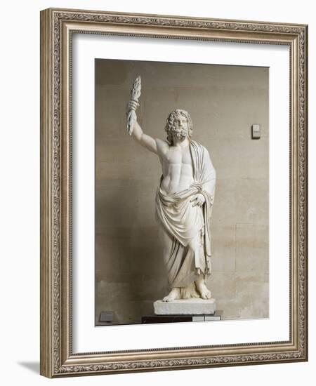 Statue de divinité masculine, dite Jupiter de Smyrne-null-Framed Giclee Print