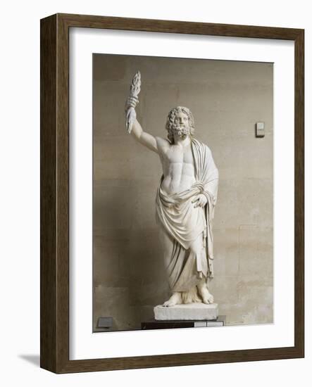 Statue de divinité masculine, dite Jupiter de Smyrne-null-Framed Giclee Print