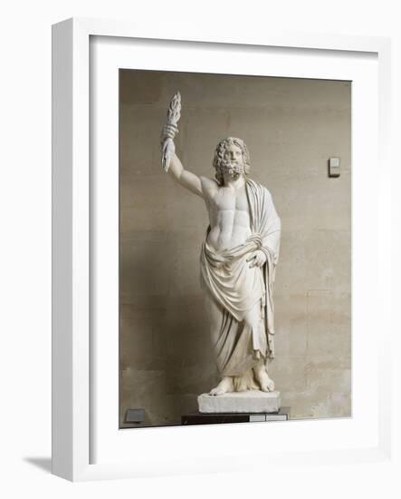 Statue de divinité masculine, dite Jupiter de Smyrne-null-Framed Giclee Print