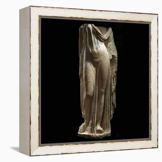 Statue Female Portrait of Type of Venus Genetrix-null-Framed Premier Image Canvas