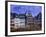 Statue, Garden and Building Facade, Frankfurt, Germany-Peter Adams-Framed Photographic Print