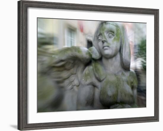 Statue, Gdansk, Poland-Russell Young-Framed Photographic Print