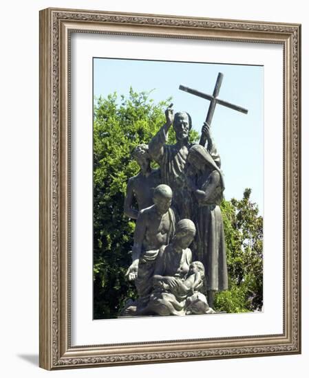 Statue Honoring Colonists from Minorca, Saint Augustine, Florida-null-Framed Photographic Print