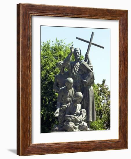 Statue Honoring Colonists from Minorca, Saint Augustine, Florida-null-Framed Photographic Print