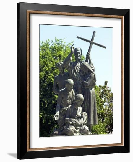 Statue Honoring Colonists from Minorca, Saint Augustine, Florida-null-Framed Photographic Print