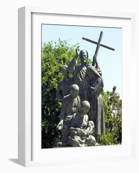 Statue Honoring Colonists from Minorca, Saint Augustine, Florida-null-Framed Photographic Print