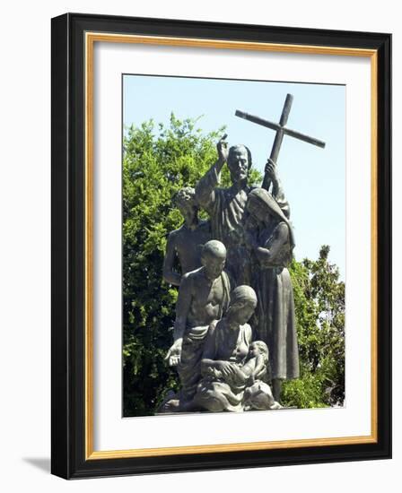 Statue Honoring Colonists from Minorca, Saint Augustine, Florida-null-Framed Photographic Print