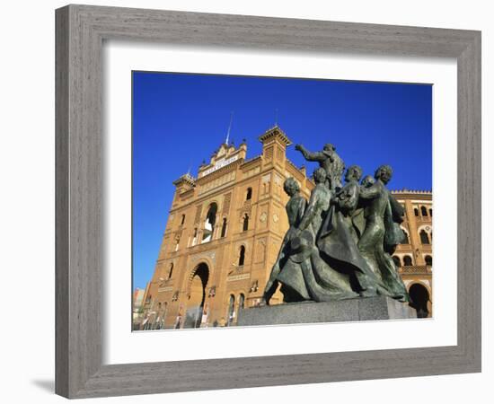 Statue in Front of the Bullring in the Plaza De Toros in Madrid, Spain, Europe-Nigel Francis-Framed Photographic Print
