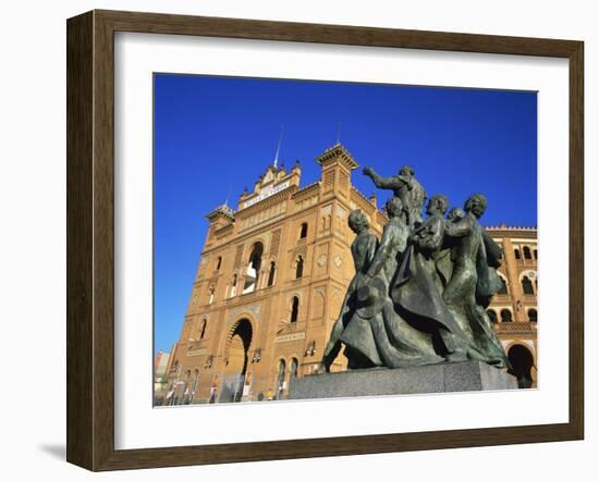 Statue in Front of the Bullring in the Plaza De Toros in Madrid, Spain, Europe-Nigel Francis-Framed Photographic Print