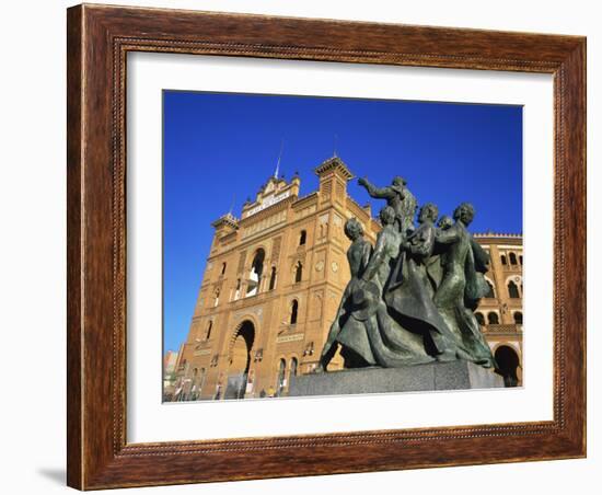 Statue in Front of the Bullring in the Plaza De Toros in Madrid, Spain, Europe-Nigel Francis-Framed Photographic Print