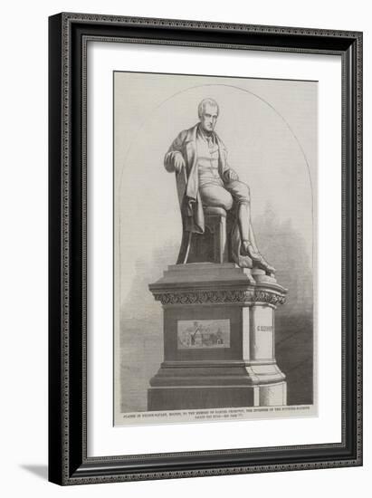 Statue in Nelson-Square-null-Framed Giclee Print