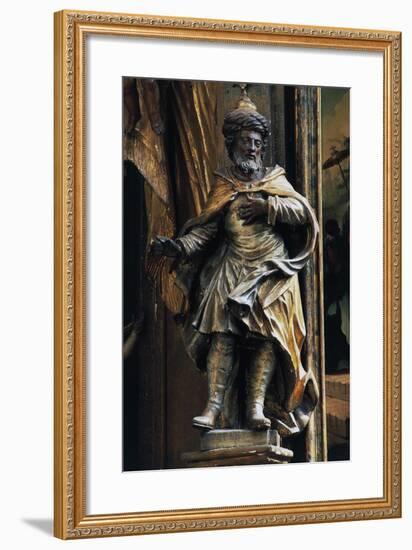 Statue in Side Chapel, Biserica Sfintul Mihail-null-Framed Giclee Print