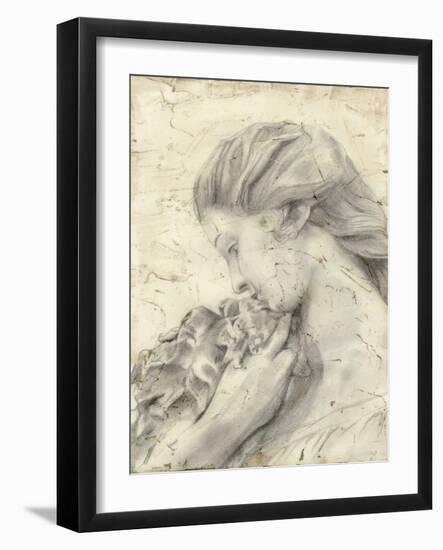 Statue in the Garden II-Megan Meagher-Framed Art Print