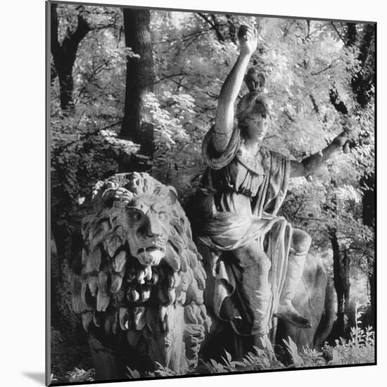 Statue in the Giardini Pubblici, Castello-Simon Marsden-Mounted Giclee Print