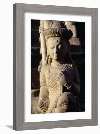 Statue in Vatsala Durga Temple-null-Framed Giclee Print