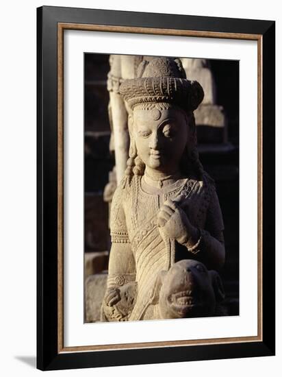 Statue in Vatsala Durga Temple-null-Framed Giclee Print