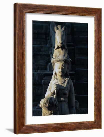 Statue in Vatsala Durga Temple-null-Framed Giclee Print