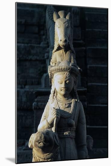 Statue in Vatsala Durga Temple-null-Mounted Giclee Print