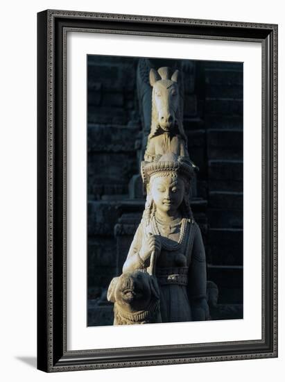 Statue in Vatsala Durga Temple-null-Framed Giclee Print