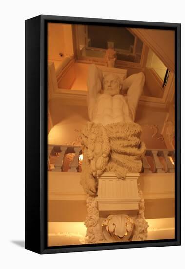 Statue, Interior of the Taleon Imperial Hotel, St Petersburg, Russia, 2011-Sheldon Marshall-Framed Premier Image Canvas