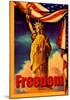 Statue Liberty Freedom-null-Mounted Giclee Print