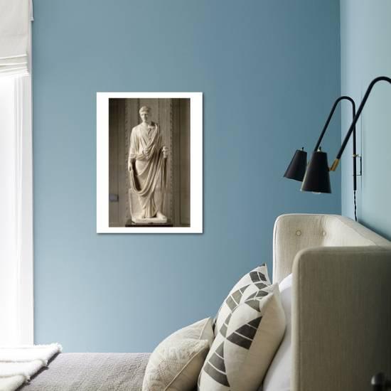 Statue Masculine Drapee L Empereur Auguste 27 Av J C 14 Ap J C Le Portrait Reflete Giclee Print Art Com