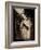 Statue of a Female Angel Praying in Cemetery-Clive Nolan-Framed Photographic Print