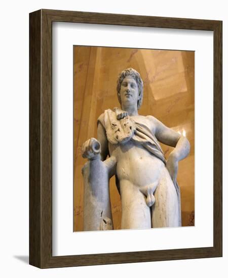 Statue of a resting satyr. Artist: Unknown-Unknown-Framed Giclee Print