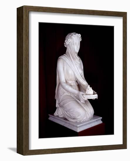 Statue of a Vestal Virgin-Raffaello Monti-Framed Giclee Print