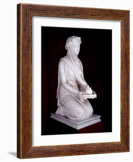 Statue of a Vestal Virgin-Raffaello Monti-Framed Giclee Print