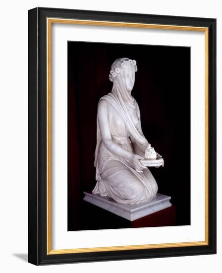 Statue of a Vestal Virgin-Raffaello Monti-Framed Giclee Print