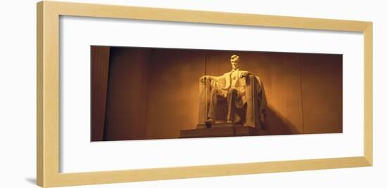 Statue of Abraham Lincoln, Lincoln Memorial, Washington D.C., USA-null-Framed Photographic Print