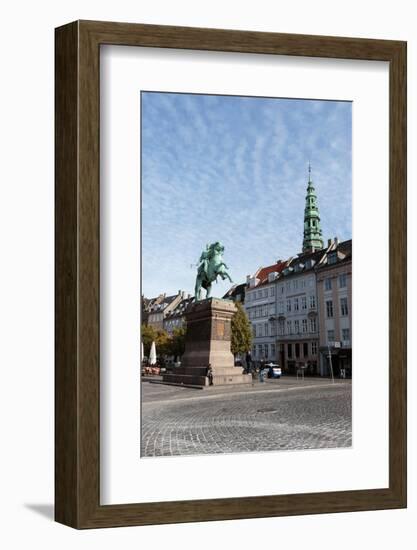 Statue of Absalon. Denmark's First Christian Bishop. Copenhagen Center. Denmark-Tom Norring-Framed Photographic Print