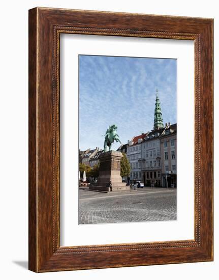 Statue of Absalon. Denmark's First Christian Bishop. Copenhagen Center. Denmark-Tom Norring-Framed Photographic Print