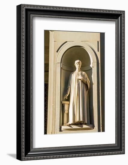 Statue of Accorso, Uffizi, Florence (Firenze), UNESCO World Heritage Site, Tuscany, Italy, Europe-Nico Tondini-Framed Photographic Print